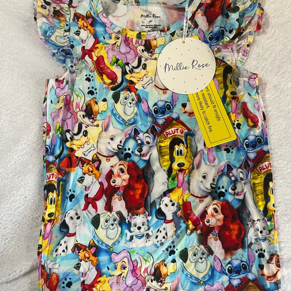 Millie Rose 4T Bamboo Disney Dog tshirt